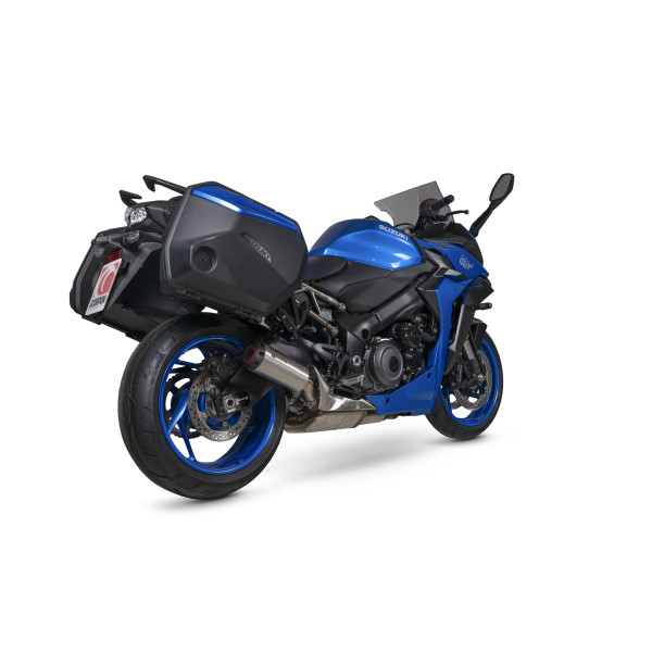 Scorpion Exhaust Suzuki GSX-S 1000 GT 2022 - 2023 Red Power Slip-on Brushed Stainless Steel Sleeve